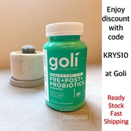 (Penanginabox) Goli Nutrition Pre+Post+Probiotics Gummies ACV Vitamin Dietary Supplement