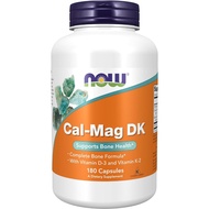 Now Foods Cal-Mag DK Capsules, 180 Count, Vitamin D & K Supplement, Made in USA