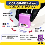 Cop Mini Jawatan  - Custom Name & Position | Self Inking Stamp | High Quality Ink - cop nurse | cop 