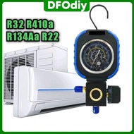 DFOdiy Manifold Gauge GAS METER R32 R410a R22 R134a Low Pressure Single Gauge Aircond