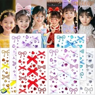 ANEMONE 3D Rhinestone Sticker, Bowknot Waterproof Face Gem Sticker, Unique Shiny Self-adhesive Y2K F