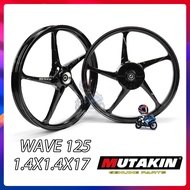 MUTAKIN Mags SP500  (Bowl Type) Rear Drum 1.4x1.6x17 For HONDA WAVE125 XRM125 Front Disc