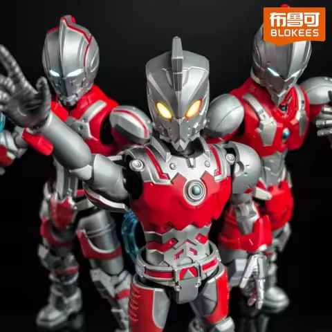 Original Blokees Mobile Ultraman Ultraman:Rising Galaxy Version S01 Blind Box SUIT Zero Ace Zoffy As
