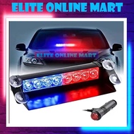 8LED Flashing Emergency Warning Light police light siren lampu biru merah kereta VIP