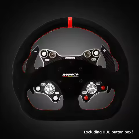 330mm GT Steering Wheel Suede Competitive Karting Drift Racing PC Simulation Game Wheel Rim