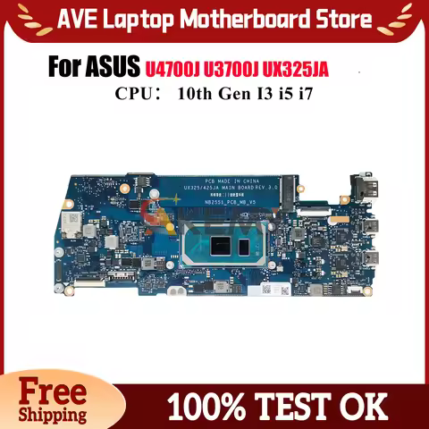 UX325JA Laptop Motherboard For ASUS ZenBook UX325J U4700J U3700J UX325JA Notebook Mainboard With 10t