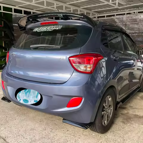 MT Style,For 2013-2025 Hyundai Grand i10/HB20 Roof Spoiler WINGS ABS Material Rear Tail Lip Accessor