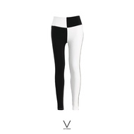 SS2024 B&amp;W CHECK UV PANT  กางเกงขายาวตัดต่อสีดำขาว ใส่ว่ายน้ำ ผ้าหนา กัน UV UPF 50+