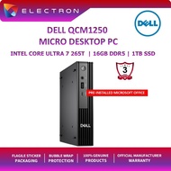 Dell Pro QCM1250-U7265-16GB-1TB-W11PRO Micro Desktop PC (CU7-265T, 16GB, 1TB SSD, Intel, W11P)