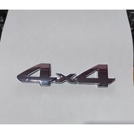 4x4 Car Emblem with 4x4 Chrome Logo