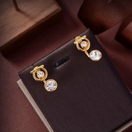 Ferragamo 雙鑽電話耳環