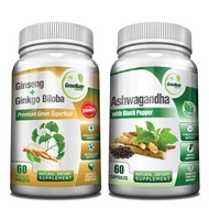 Premium bundle for holistic well-being: Organic Ashwagandha Capsules, with Black Pepper for stress r