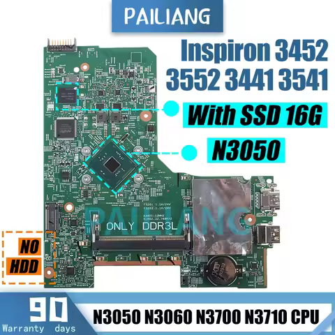14279-1 For Dell Inspiron 3452 3552 3441 3541 Laptop Motherboard 041D5Y 0WGR7P 00DTRW 0PW4MN 0P2DX7 
