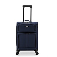 Anzio Softside Expandable Spinner Luggage, Navy, Carry-on 22-Inch