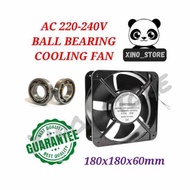 AC 220-240V 7inch Cooling Fan Video Fan Square 180x180x60mm 7inch dual ball bearing Video Fan 180mm 