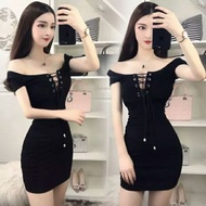 101102 off shoulder night club sexy mini dress