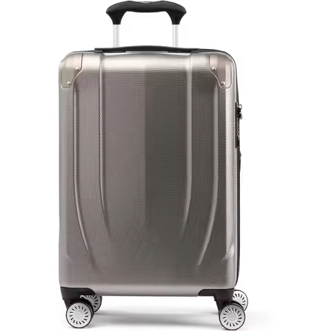 Hardside Carry-On Luggage Suitcase, Beige, 21-Inch