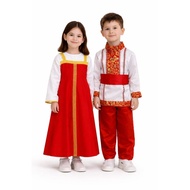 Bajuanakunik Russian National Uniform/ UN Costume/ DAY Children's Professional Costume/ Russian Cost