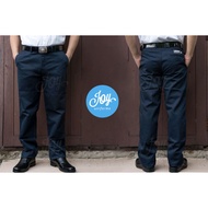 กางเกงทรงกระบอก K7 งานแท้ผ้าหนา สีดำ-สีกรม กางเกงช่าง เทคนิค