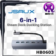 JSAUX UPGRADED DOCKING STATION HB0603 6 IN 1 FOR STEAM DECK OLED LCD ORIGINAL AND TRUSTED