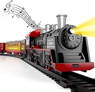 Lucky Doug Train Set Toys for Kids, Christmas Toys Train Sets for Kids Boys with Light &amp; Sound Include 3 Car and 10 Tracks, Christmas Train Set Toys Birthday Gifts for 2 3 4 5 6 Year Old Boys Girls