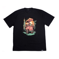 Kaos Dagadu Lengan Panjang Pendek Pantang - Hitam