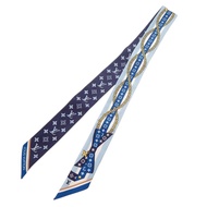 路易威登 Bandeau BB LV 蝴蝶結 M96174 藍色真絲圍巾 LV 0022 [LOUIS VUITTON] 成色極佳