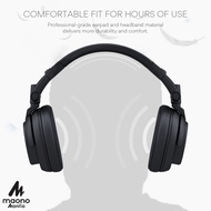 ♞,♘Maono AU-MH601 Professional DJ Studio Monitor Closed Back Headphones with 50mm Driver