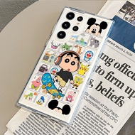 For Samsung S26 S25 Ultra S24 Ultra S25FE A56 S24FE S23 Ultra Skating Crayon Shin-chan Hard Clear Ca