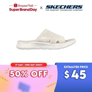 Skechers Online Exclusive Women GOwalk Flex Elation Sandals - 141425-NAT Contoured Goga Mat Footbed, Hanger 50% Live