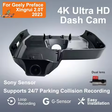 4K UHD 2160P Plug and Play WiFi Car DVR Video Recorder Dash cam Original For Geely Preface Xingrui 2