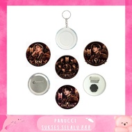GANTUNGAN BTS Button Pin Collector BTS Pin HD Quality Anti-Fade Magnetic Keychain