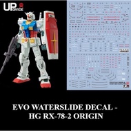 READY STOCK EVO Waterslide Decal - HG 1/144 Gundam RX-78-2 GTO (40th Anniversary) (Fluorescent) RX78