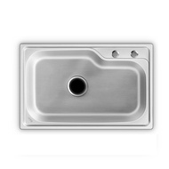 Kitchen sink with tap 304 stainless steel floor sink single stainless wall-mounted sink outdoor sink