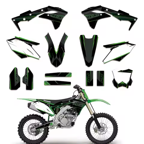 KX250F 2017-2020 Graphic Background Decal Sticker Kit for Kawasaki KX 250F KXF250 KXF 250 2017 2018 
