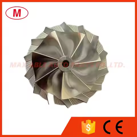 GT15-25 50.33/70.98mm 7+7 blades Turbo Billet compressor wheel/Aluminum 2618/Milling wheel for Turbo
