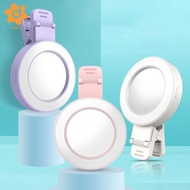 [utruiut0k] Phone Fill Light Mirror Stable Clip Phone Selfie Circle Light for Photography