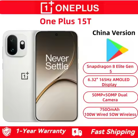 OnePlus 15T Unlocked China Version 6.32 Inch 165Hz 50MP OIS 7500mAh 100W Supercharge 50W Wireless Sn