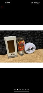 Asahi朝日啤酒龍年圖案玻璃杯不含杯墊