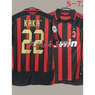 Vintage AC Milan Jersey 0607 Champions League Home Pirlo Short sleeved Long sleeved Football Suit No