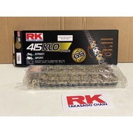 RK CHAIN TAKASAGO 415 428 RANTAI RK ORING 132L MOTORCYCLE CHAIN RK JAPAN JEPUN RK O-RING GOLD CHAIN Y15 LC135 135LC LC