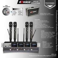 Professional Wireless Microphone With 8 Preset EQ dBvoice VRS-Series - VRS-A4 - VRS-A4