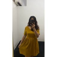 (Nett) NEW Yellow Dress Mustard Dress Mini Dress Yellow Dress Mustard Dress