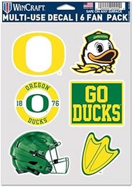 Oregon Ducks FOOTBALL Multi Use 6 Fan Pack