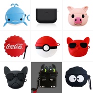 【Stock Ready】Cartoon Earphone Case with Hook for Sony WF-1000XM3 Headphones Cover Earphone Charging Box Bags