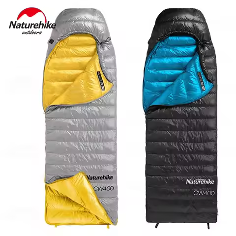 Naturehike Duck Down CW400 Sleeping Bag Camping Winter Thermal Sleeping Bag Outdoor Hiking Single En