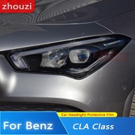 For Mercedes Benz CLA Class C117 X117 W117 C118 X118 AMG CLA45 35 Car Headlight Tint Black Protectiv