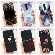 Huawei Nova 2i Beautiful Girl Flower Butterfly Painted Casing Nova2i RNE-L21 REN-L22 Candy Color Soft Silicon Phone Case
