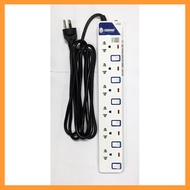 ปลั๊กไฟ TOSHINO มอก. ET-916 ช่องไฟขาออก 6 ช่องมาพร้อมกับ สวิตท์เปิด-ปิดได้
