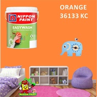 ORANGE 36133 KC ( 1L ) Nippon Paint Interior Vinilex Easywash Lustrous / EASY WASH / EASY CLEAN